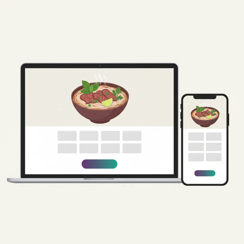 Case study: Pho Deli, landing page nhà hàng tải nhanh